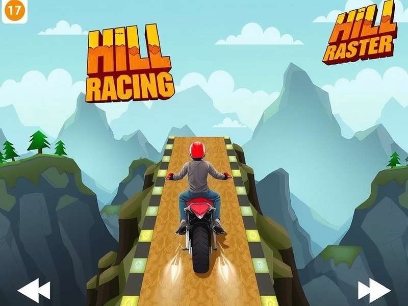 Hill Climb Racing 2 गेमप्ले दृश्य - एक वाहन पहाड़ी पर चढ़ते हुए