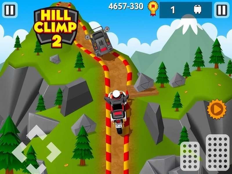 Hill Climb Racing 2 ऑनलाइन मल्टीप्लेयर रेस का स्क्रीनशॉट