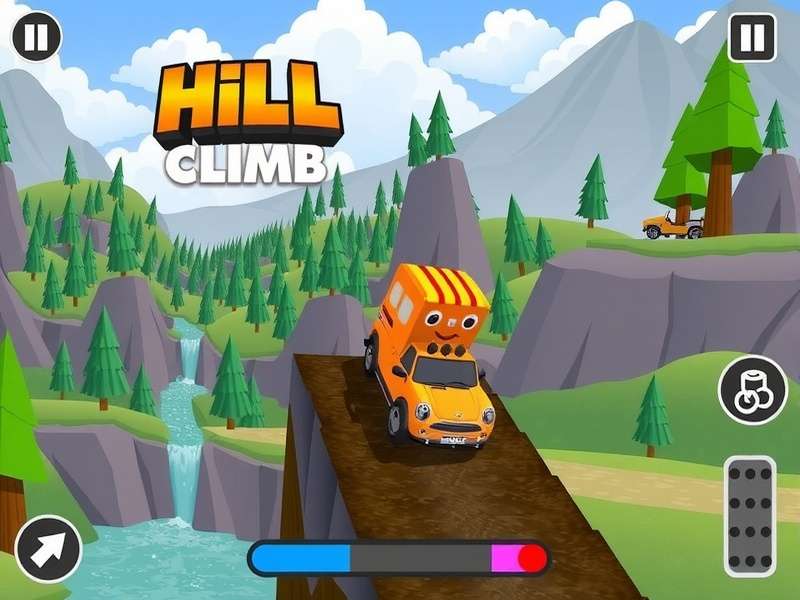 Hill Climb Racing 2 Poki पर गेमप्ले स्क्रीनशॉट