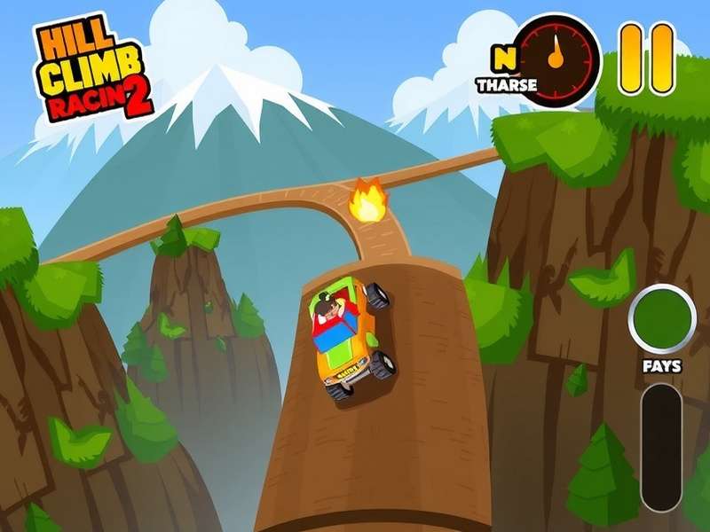 Hill Climb Racing 2 Gameplay Screenshot - Multiple vehicles racing on different terrains