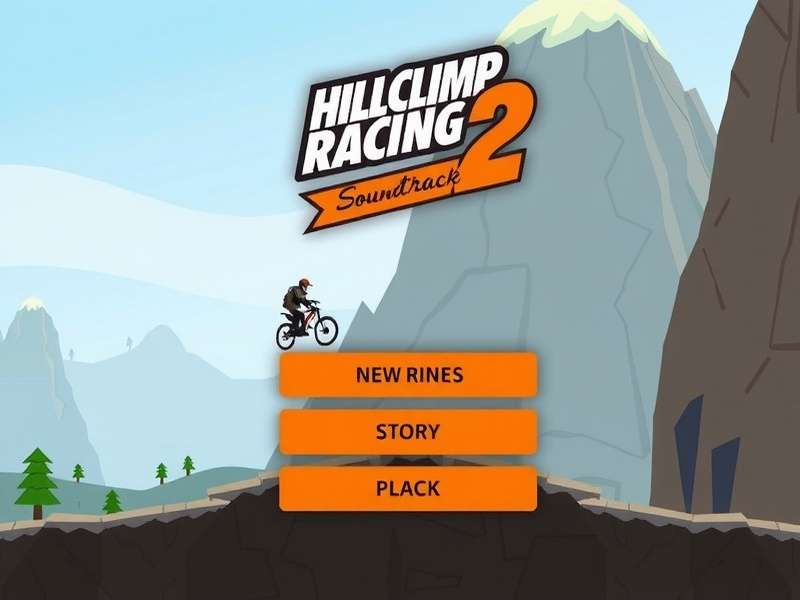 Hill Climb Racing 2 Main Menu Screenshot with Musical Notes