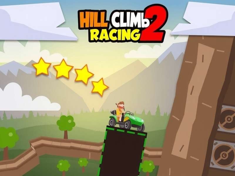 Hill Climb Racing 2 APK gameplay screenshot showing cars and tracks