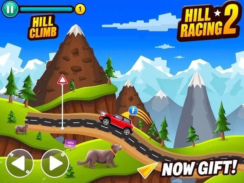 Hill Climb Racing 2 Mod APK Gameplay showing unlimited coins and vehicles