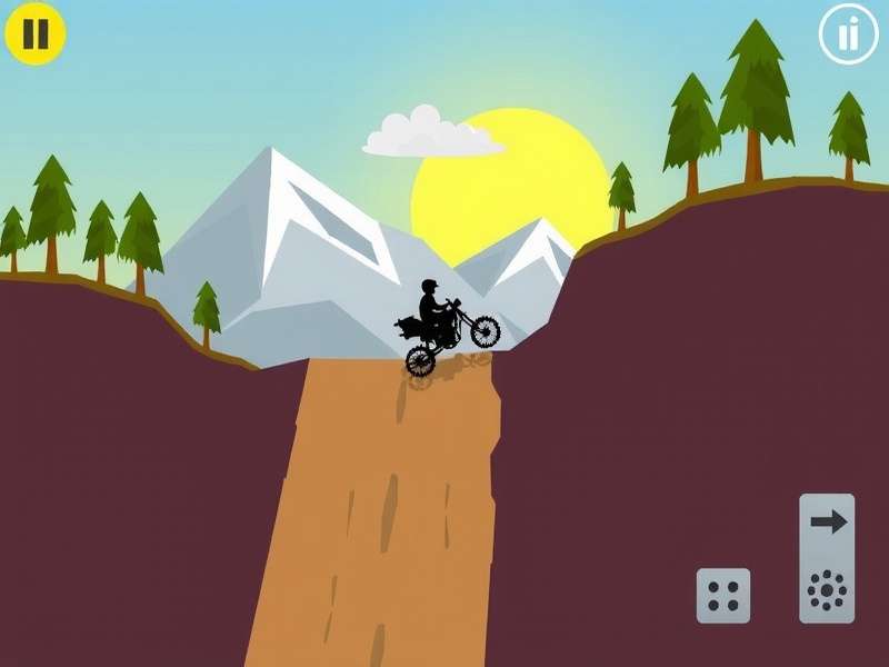 Hill Climb Racing 2 gameplay screenshot showing vehicle on steep hill