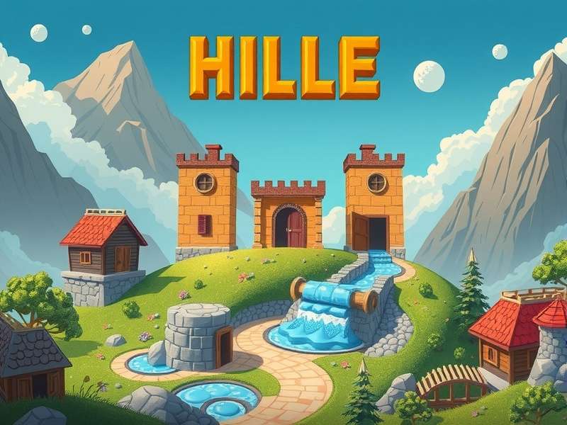 Hill Climb Racing 2 vehicle performing a stunt on a mountain track