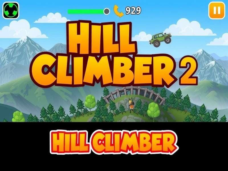 Hill Climb Racing 2 gameplay showing multiple vehicles on different terrains