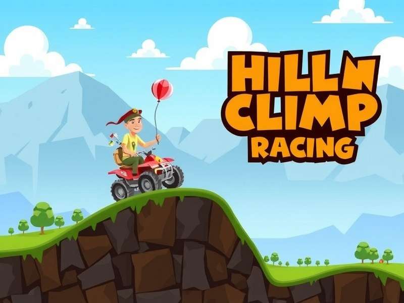 Hill Climb Racing 2 gameplay screenshot showing multiple vehicles on different terrains