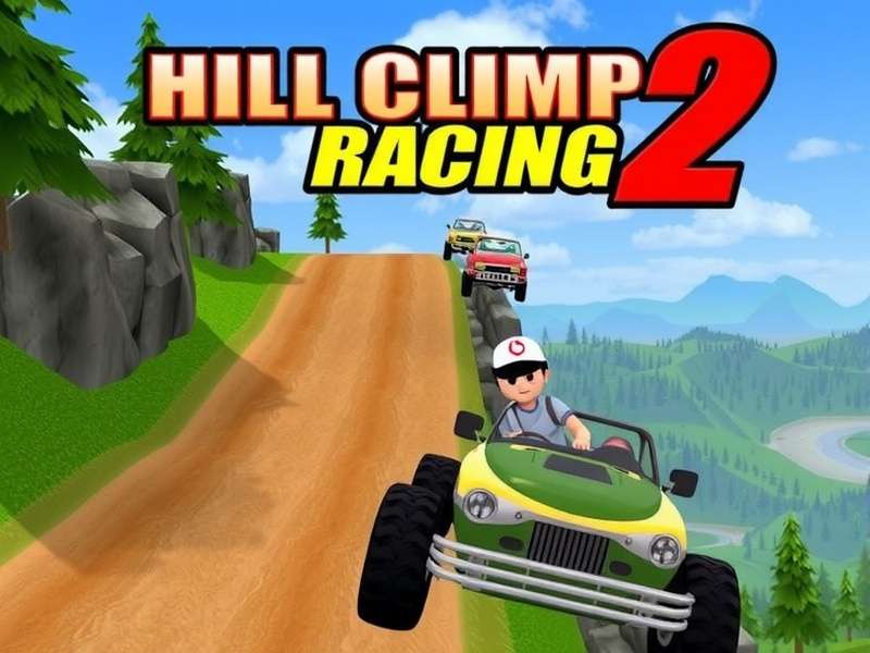 Hill Climb Racing 2 gameplay on PC with enhanced graphics