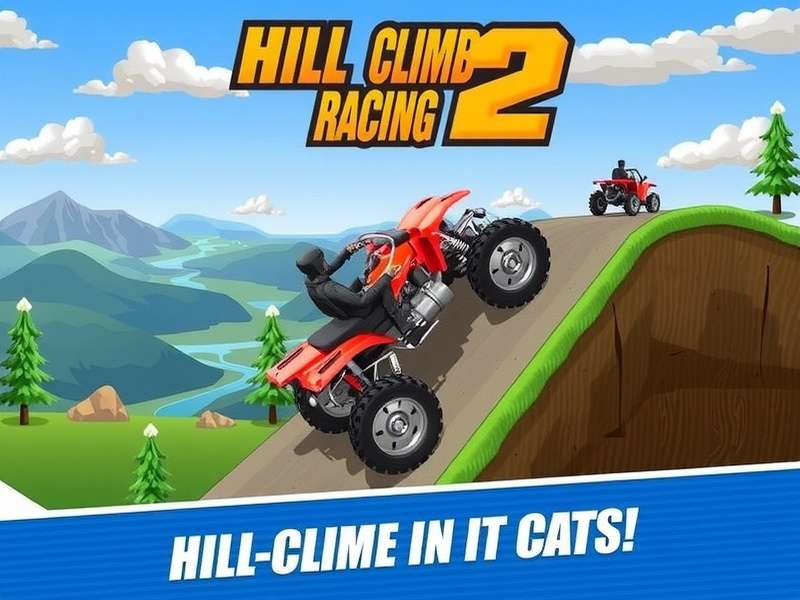 Hill Climb Racing 2 latest update screenshot showing new mountain track