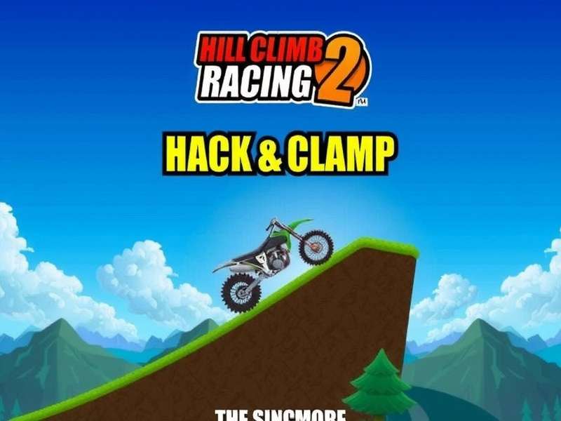 Hill Climb Racing 2 player using advanced driving techniques on a mountain track