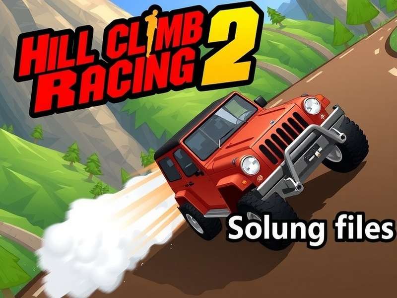 Hill Climb Racing 2 game screenshot with audio waveforms overlay
