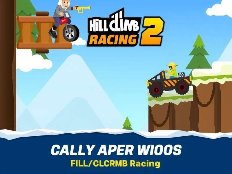 Hill Climb Racing 2 online multiplayer racing action showing vehicles and tracks