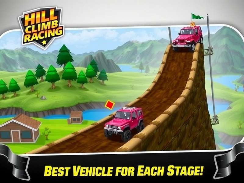 Hill Climb Racing 2 best vehicle for each stage guide cover image showing multiple vehicles on different terrains