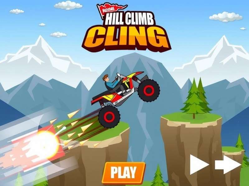 Hill Climb Racing 2 Online Poki gameplay action on a rugged mountain track with multiple vehicles