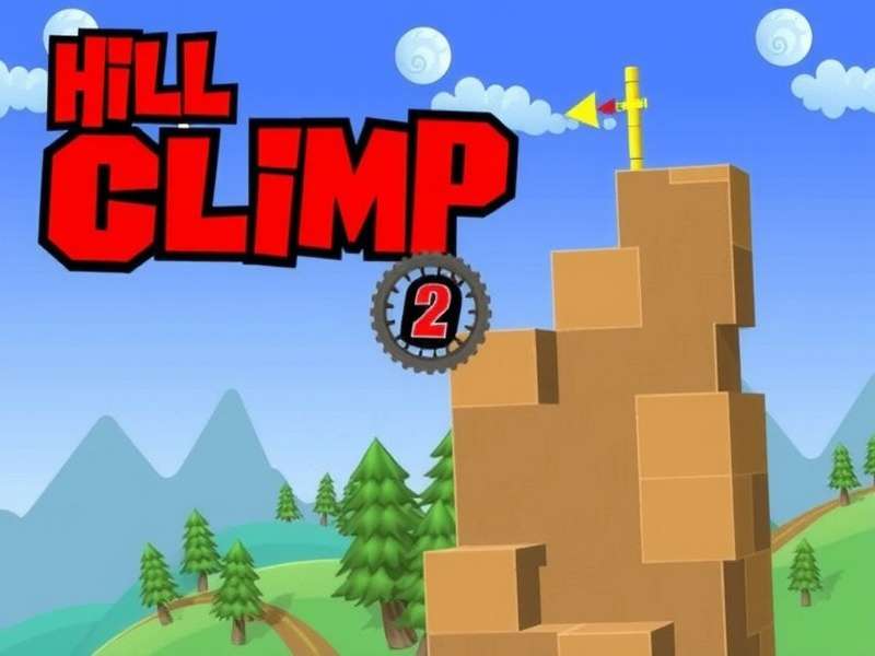 Hill Climb Racing 2 running on Windows 11 laptop with vibrant in-game graphics